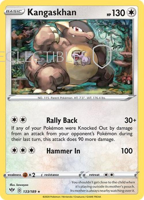 Pokemon Darkness Ablaze 133/189 Kangaskhan Holo