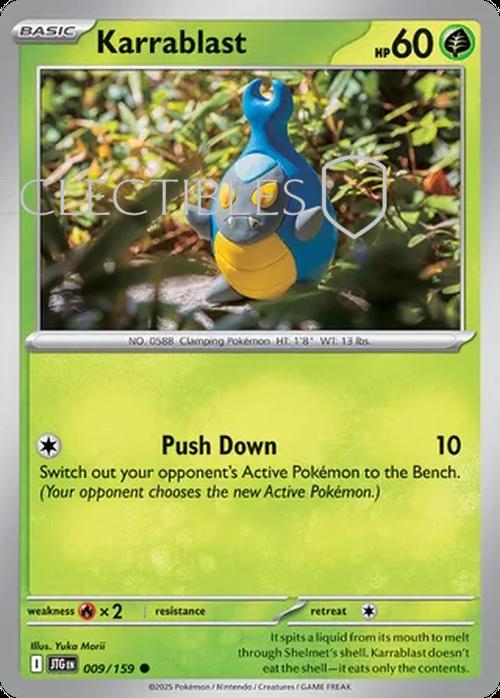 Pokemon Journey Together 009/159 Karrablast Reverse Holo