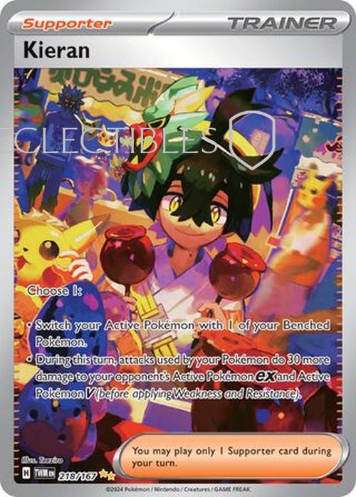 Pokemon Twilight Masquerade 218/167 Kieran