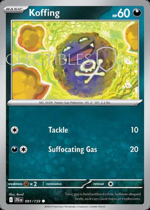 Pokemon Journey Together 091/159 Koffing Reverse Holo