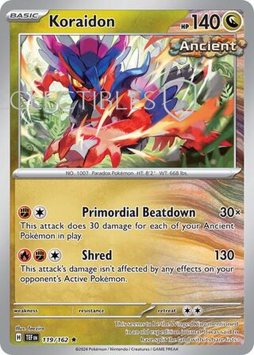 Pokemon Temporal Forces 119/162 Koraidon  Holo