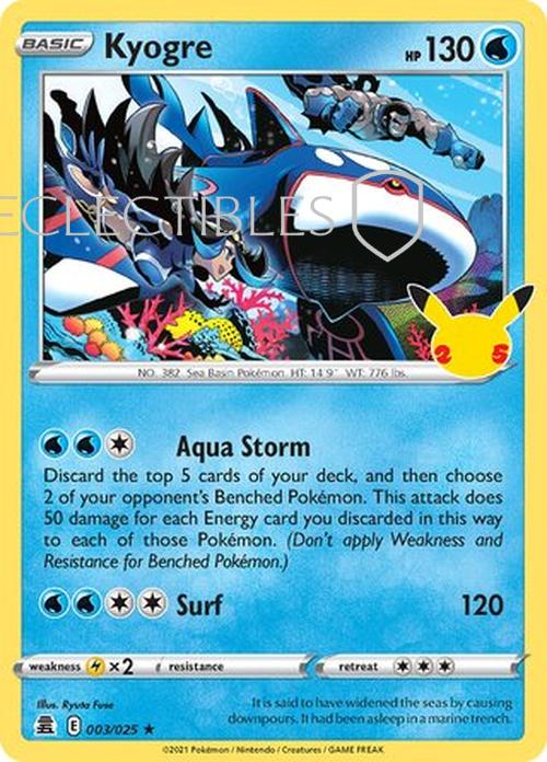 Pokemon Celebrations  003/25 Kyogre