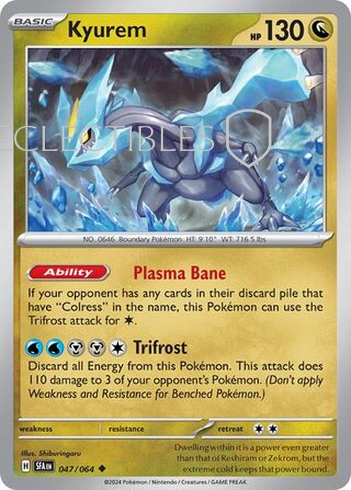 Pokemon Shrouded Fable 047/064 Kyurem  Reverse Holo