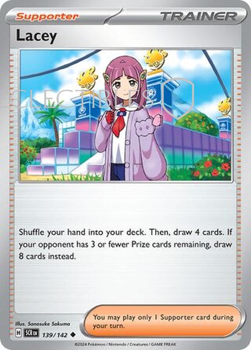 Pokemon Stellar Crown 139/142 Lacey  Reverse Holo