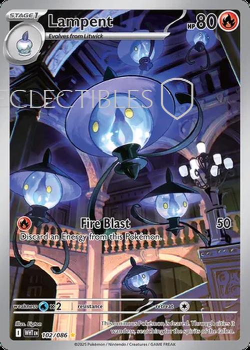 Pokemon White Flare 102/086 Lampent 