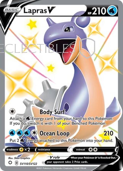 Pokemon Shining Fates SV 110/122 Lapras V