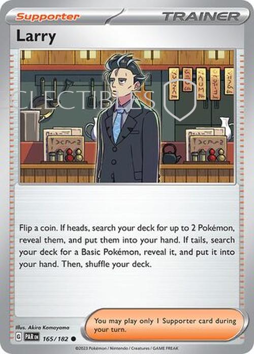 Pokemon Paradox Rift 165/182 Larry  Reverse Holo
