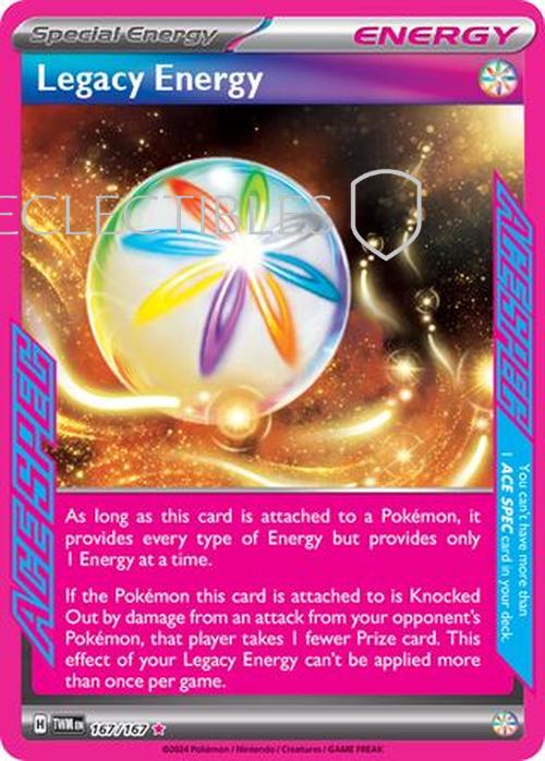 Pokemon Twilight Masquerade 167/167 Legacy Energy  Reverse Holo