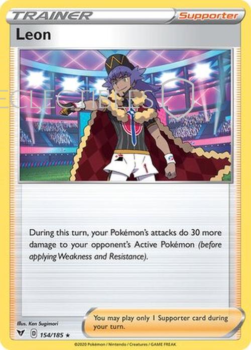 Pokemon Vivid Voltage 153/185 Leon Holo