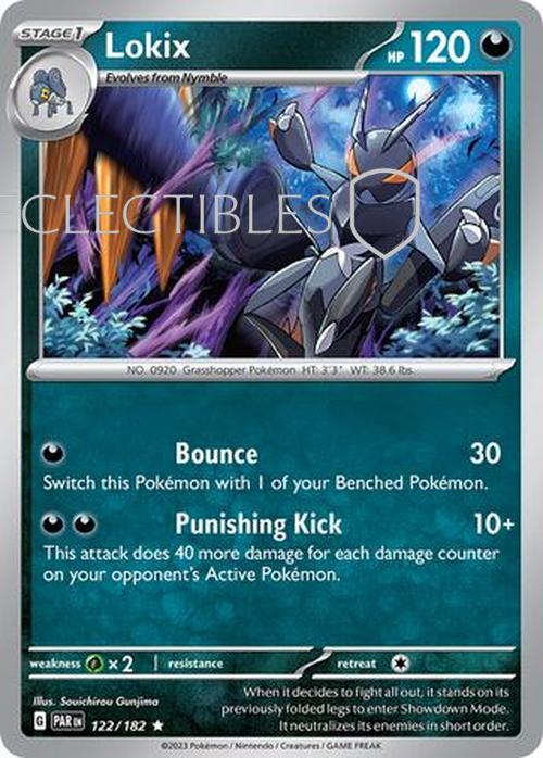 Pokemon Paradox Rift 122/182 Lokix Holo
