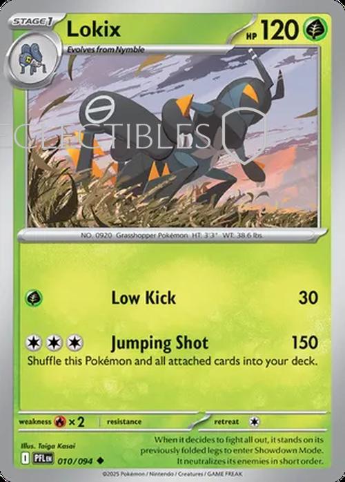 Pokemon Phantasmal Flames 010/094 Lokix  Reverse Holo