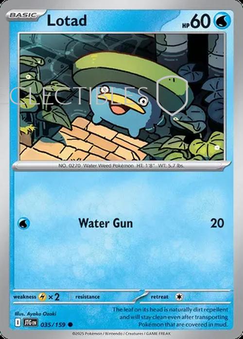 Pokemon Journey Together 035/159 Lotad Reverse Holo
