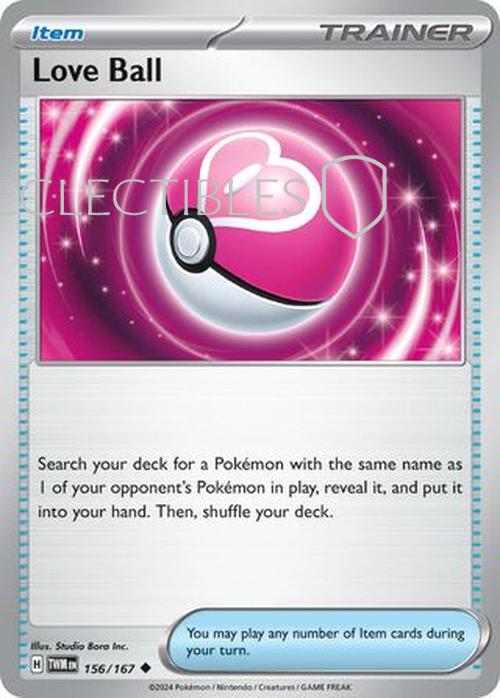 Pokemon Twilight Masquerade 156/167 Love Ball  Reverse Holo
