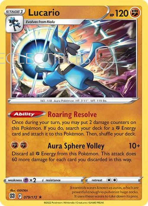Pokemon Brilliant Stars 079/172 Lucario Holo