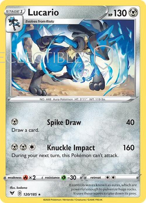 Pokemon Vivid Voltage 120/185 Lucario Reverse Holo
