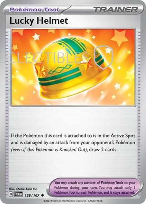 Pokemon Twilight Masquerade 158/167 Lucky Helmet  Reverse Holo