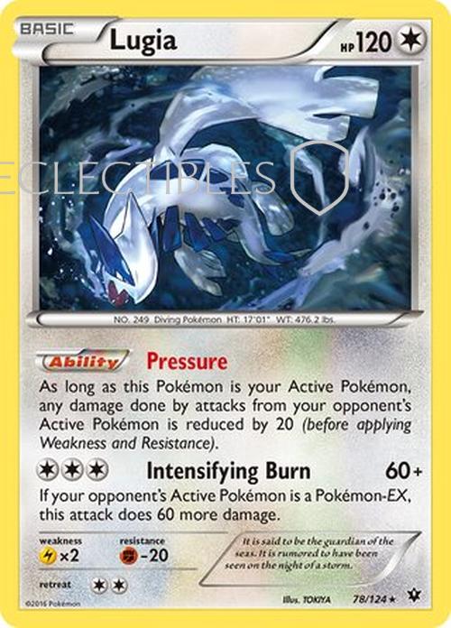 Pokemon Fates Collide 078/124 Lugia Holo