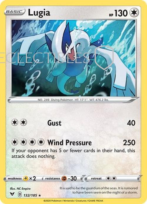 Pokemon Vivid Voltage 132/185 Lugia Holo