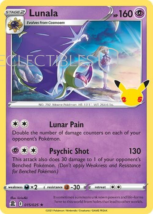Pokemon Celebrations 015/25 Lunala