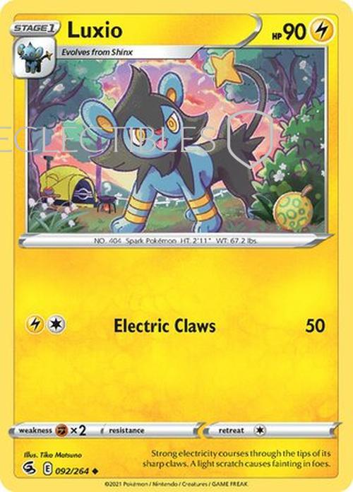 Pokemon Fusion Strike 092/264 Luxio  Reverse Holo