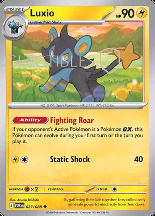 Pokemon Perfect Order 027/88 Luxio  Reverse Holo