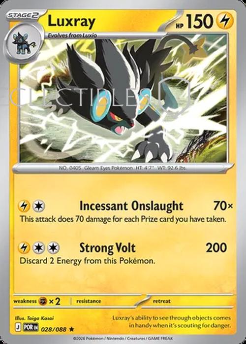 Pokemon Perfect Order 028/88 Luxray  Reverse Holo