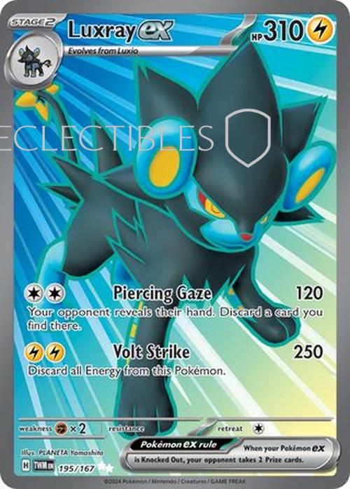 Pokemon Twilight Masquerade 195/167 Luxray ex