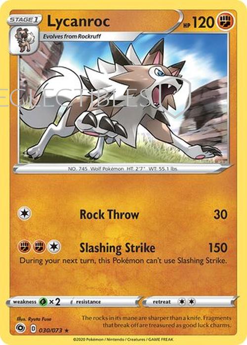 Pokemon Champions Path 030/73 Lycanroc Holo