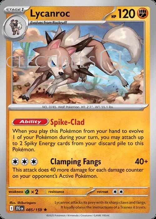 Pokemon Journey Together 085/159 Lycanroc Holo