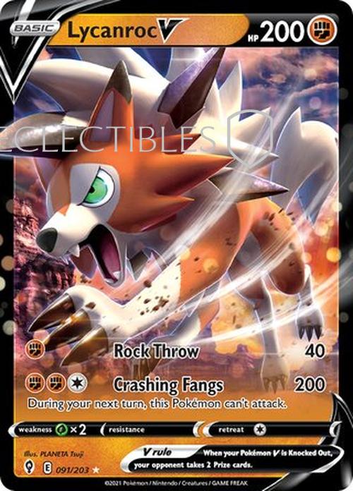 Pokemon Evolving Skies 091/203 Lycanroc V