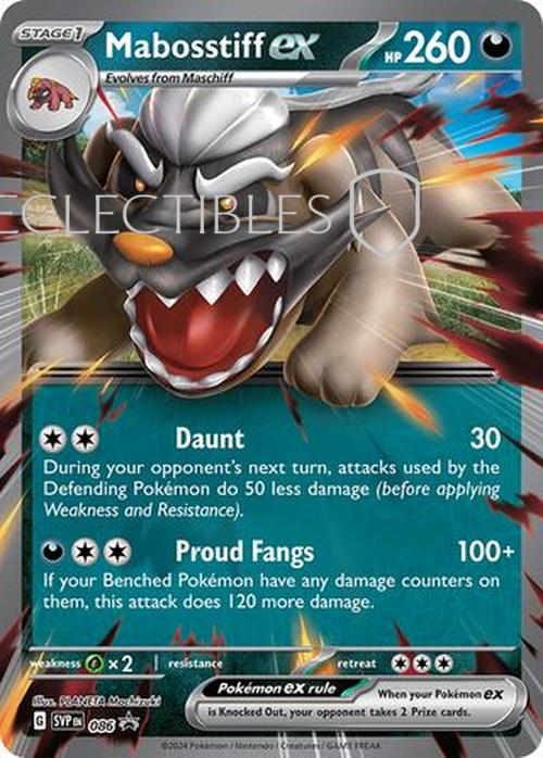 Pokemon SV Black Star Promos SV 086 Mabosstiff ex