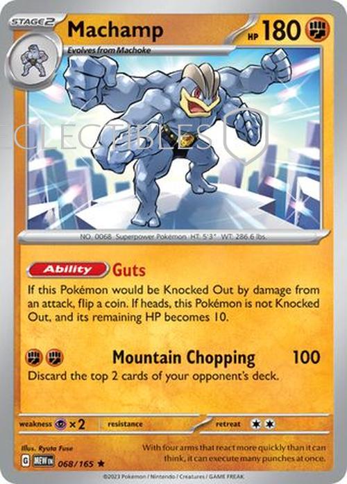 Pokemon Scarlet & Violet 151 068/165 Machamp Holo