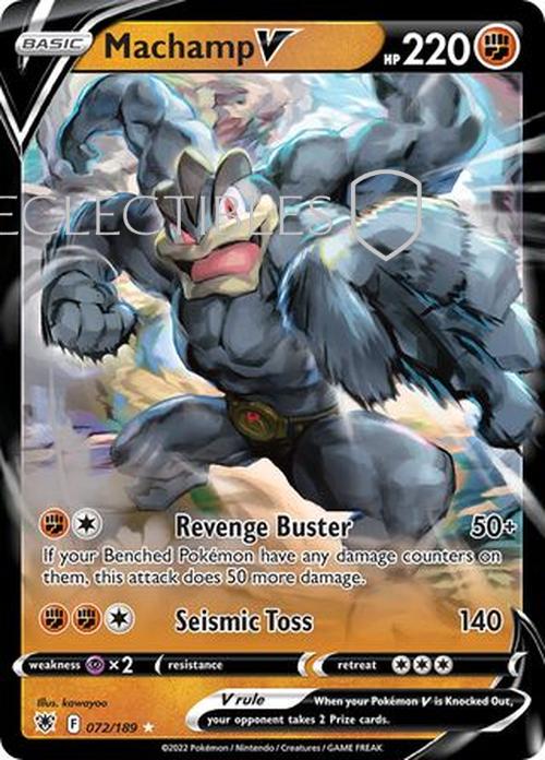 Pokemon Astral Radiance 072/189 Machamp V