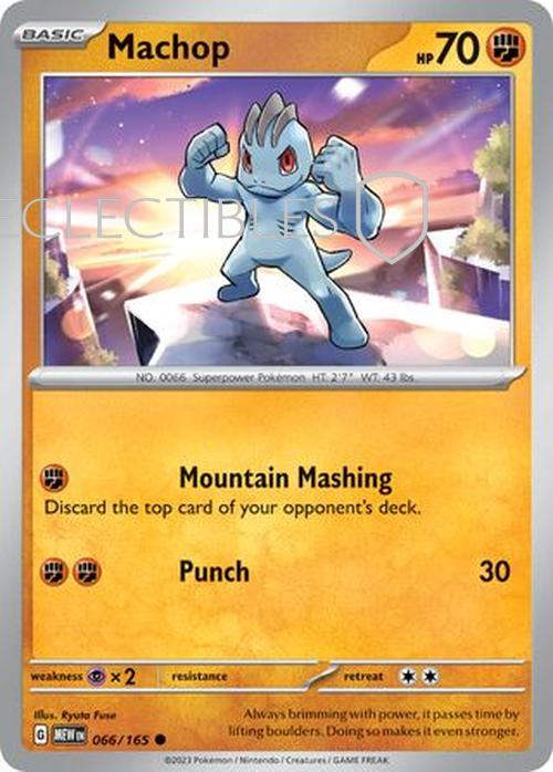 Pokemon Scarlet & Violet 151 066/165 Machop  Reverse Holo