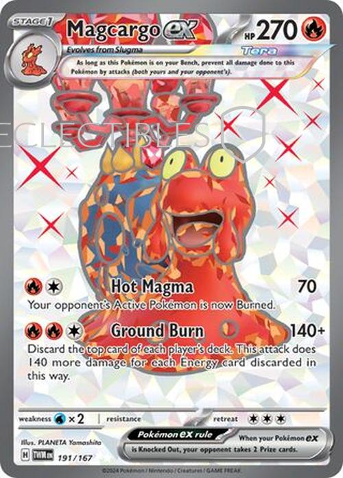 Pokemon Twilight Masquerade 191/167 Magcargo ex