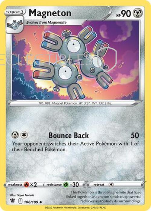 Pokemon Astral Radiance 106/189 Magneton  Reverse Holo