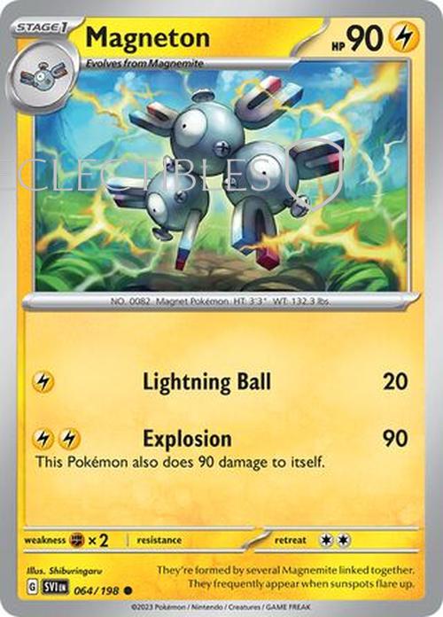 Pokemon Scarlet & Violet 064/198 Magneton  Reverse Holo