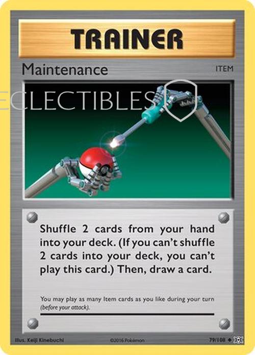 Pokemon evolutions 079/108 Maintenance  Reverse Holo