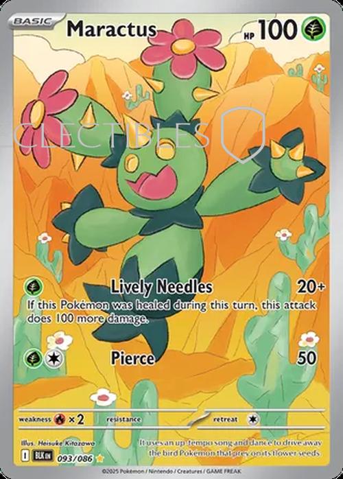 Pokemon Black Bolt 093/086 Maractus 