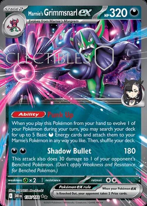 Pokemon Destined Rivals 136/182 Marnies Grimmsnarl ex