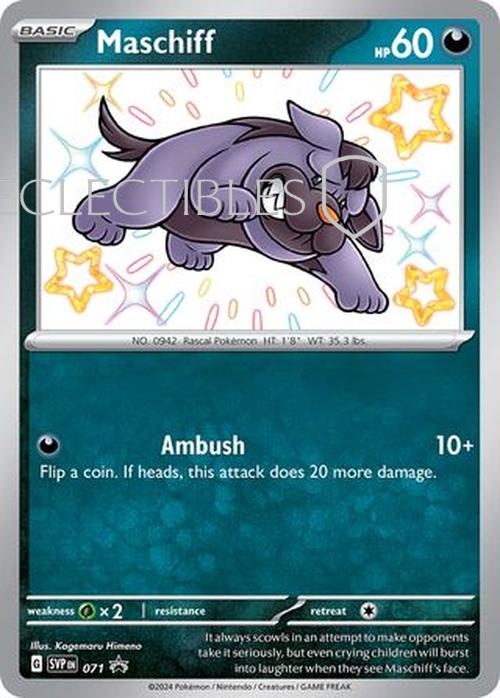 Pokemon SV Black Star Promos SV 071 Maschiff