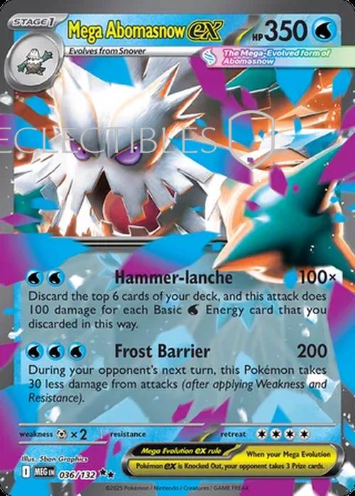 Pokemon Mega Evolutions 036/132 Mega Abomasnow ex 