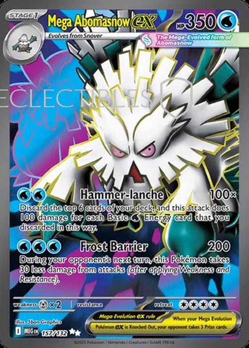 Pokemon Mega Evolutions 157/132 Mega Abomasnow ex 