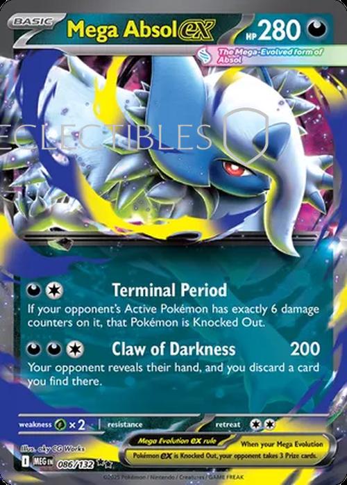 Pokemon Mega Evolutions 086/132 Mega Absol ex 