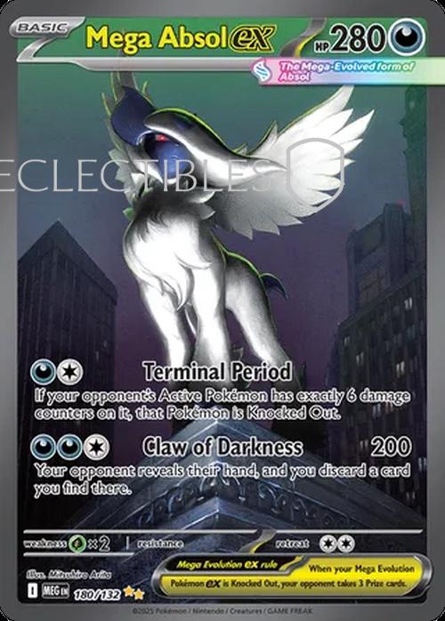 Pokemon Mega Evolutions 180/132 Mega Absol ex 