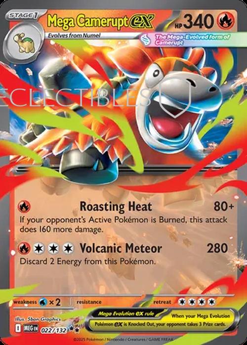 Pokemon Mega Evolutions 022/132 Mega Camerupt ex 