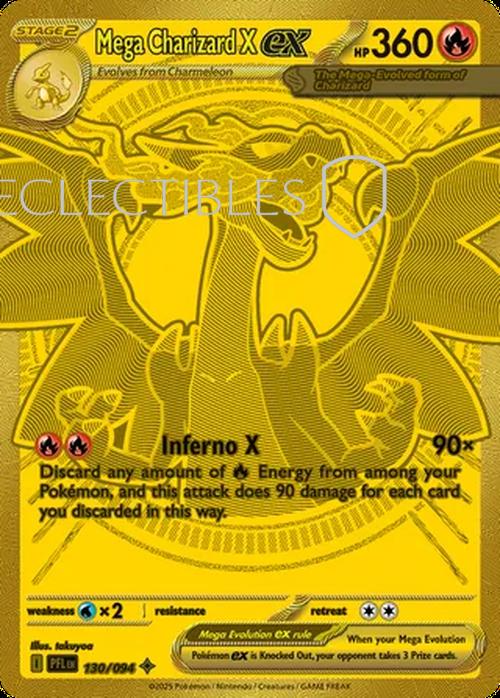 Pokemon Phantasmal Flames 130/094 Mega Charizard X ex 