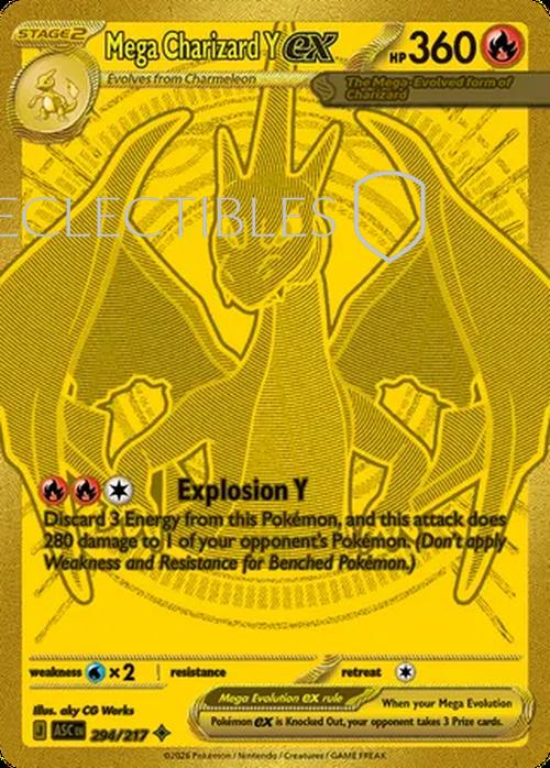 Pokemon Ascended Heroes 294/217 Mega Charizard Y ex