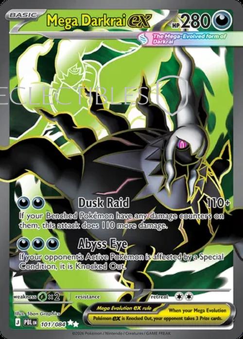 Pokemon pitch black 101/84 Mega Darkrai ex