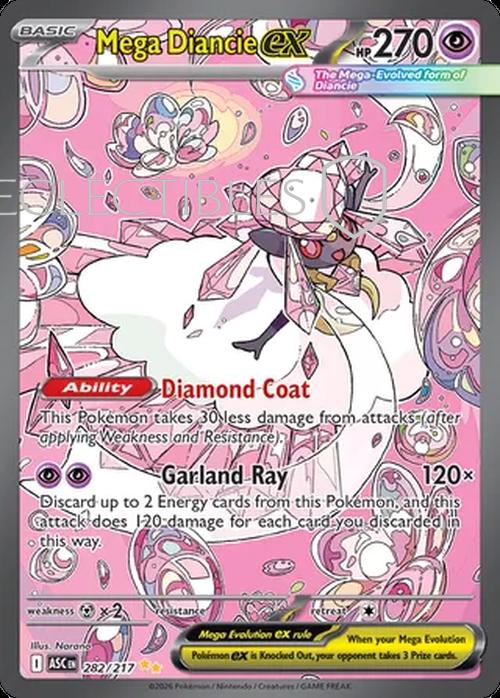 Pokemon Ascended Heroes 282/217 Mega Diancie ex